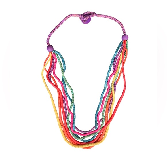 Jewelry - Multi-Color Beaded Layered Necklace - Women Jewelry